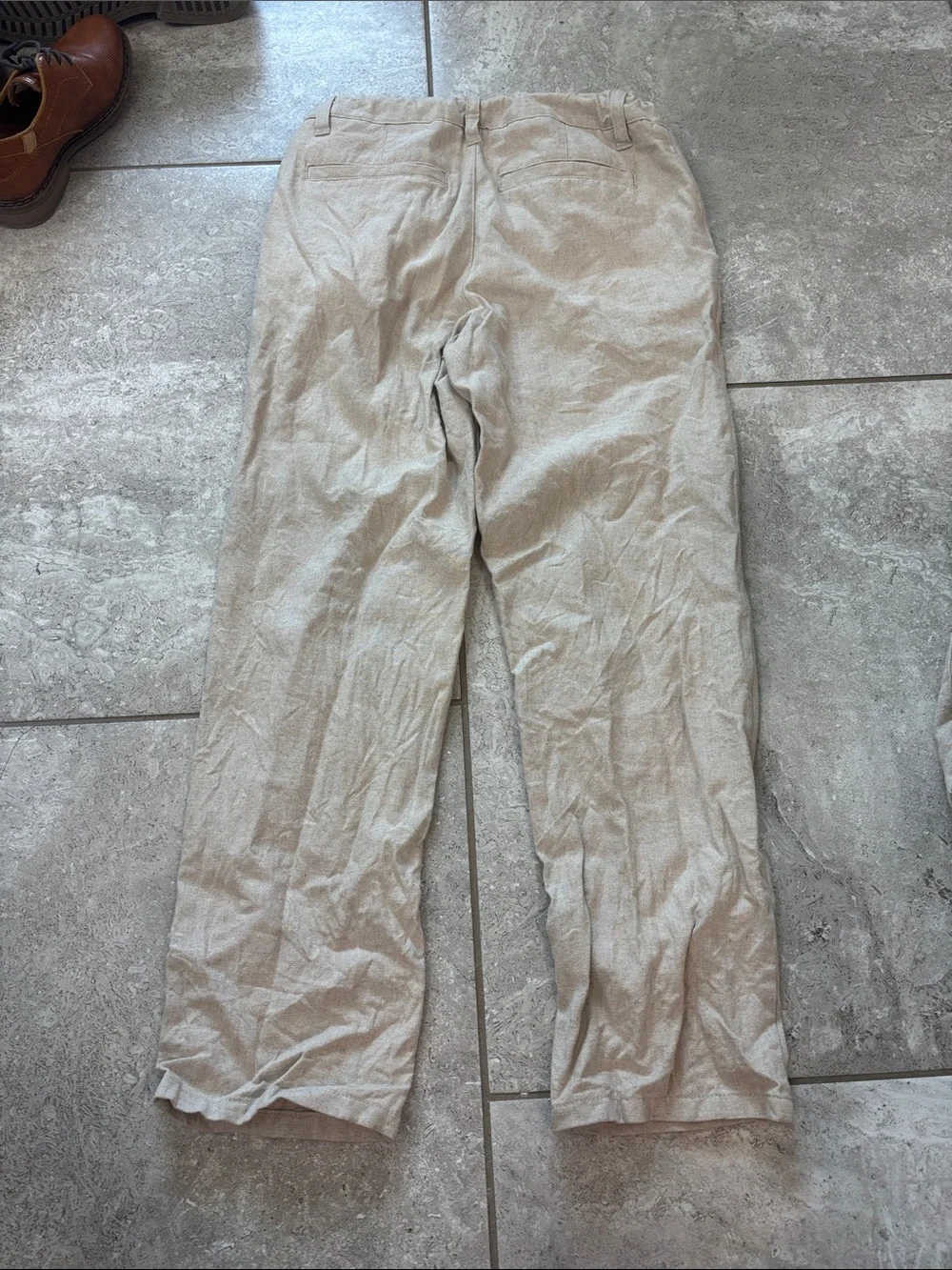 Cat & Jack Light Beige Linen-Blend suit